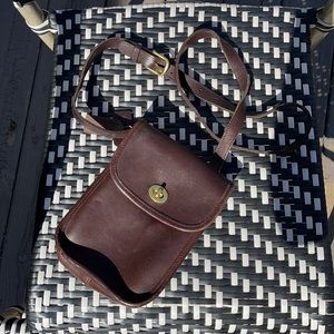Coach Brown Leather Purse - vintage Scooter